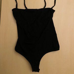 Free People Black Bodysuit
